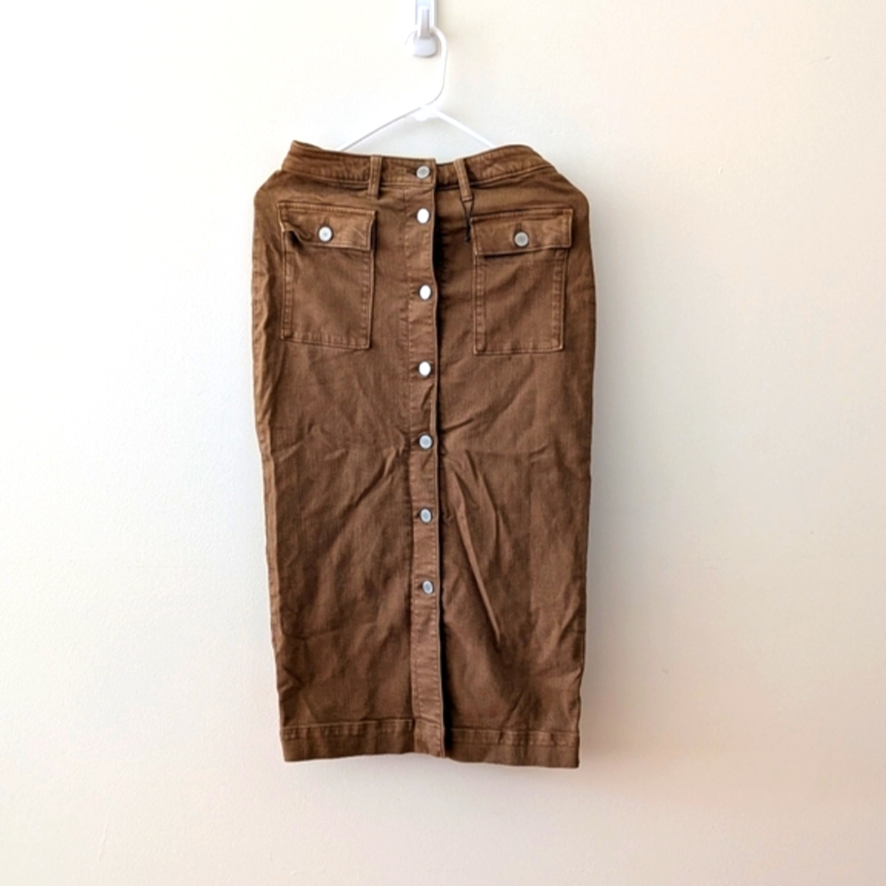Brown Banana Republic Jean Pencil Skirt